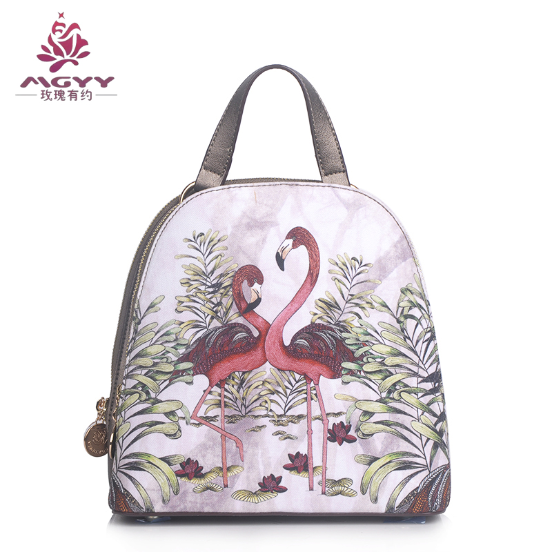  Rose Youyue Digital Printing Women's Small backpack Student schoolbag SM129